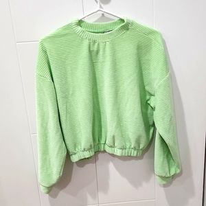 Lime green sweatshirt